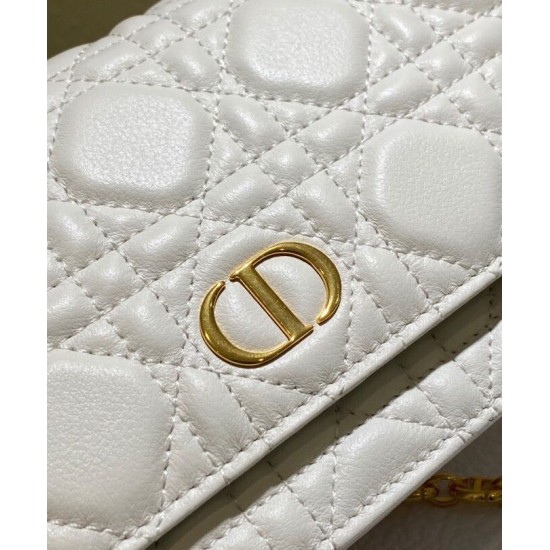Replica Christian Dior Caro Marsupio Con Borsa A Catena Crema