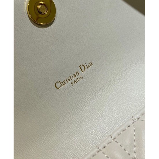 Replica Christian Dior Caro Marsupio Con Borsa A Catena Crema