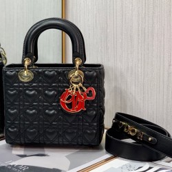 Replica Christian Dior Borsa Dioramour My Abcdior Lady Dior Nera