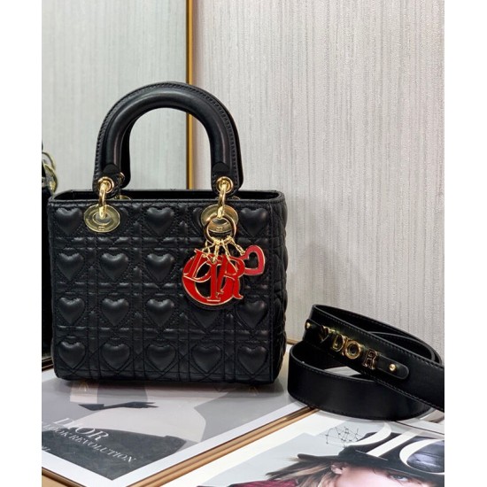 Replica Christian Dior Borsa Dioramour My Abcdior Lady Dior Nera