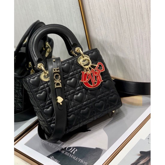 Replica Christian Dior Borsa Dioramour My Abcdior Lady Dior Nera
