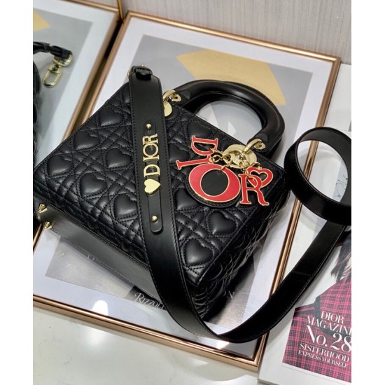 Replica Christian Dior Borsa Dioramour My Abcdior Lady Dior Nera