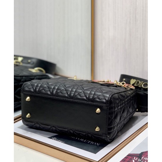 Replica Christian Dior Borsa Dioramour My Abcdior Lady Dior Nera