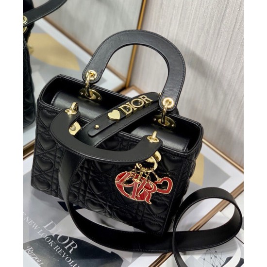 Replica Christian Dior Borsa Dioramour My Abcdior Lady Dior Nera