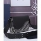 Replica Christian Dior Mini Saddle Messenger Bag Blu Scuro