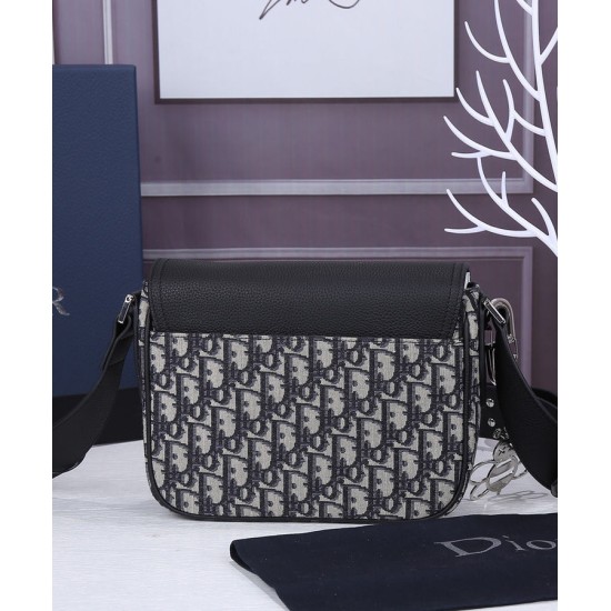 Replica Christian Dior Mini Saddle Messenger Bag Blu Scuro