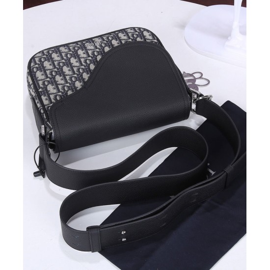 Replica Christian Dior Mini Saddle Messenger Bag Blu Scuro