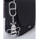 Replica Borsa messenger Christian Dior Mini Saddle nera