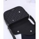 Replica Borsa messenger Christian Dior Mini Saddle nera