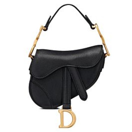 Replica Borsa da sella Christian Dior Micro nera