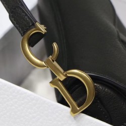 Replica Borsa da sella Christian Dior Micro nera