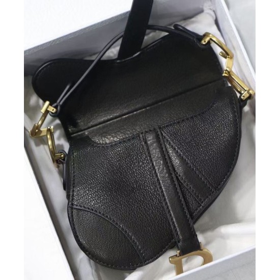 Replica Borsa da sella Christian Dior Micro nera