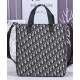 Replica Christian Dior Saddle Tote Bag con tracolla blu scuro