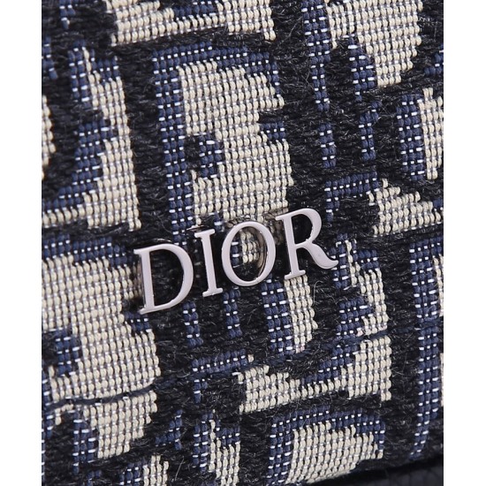 Replica Christian Dior Saddle Tote Bag con tracolla blu scuro