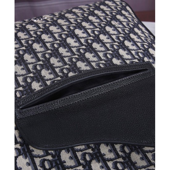Replica Christian Dior Saddle Tote Bag con tracolla blu scuro
