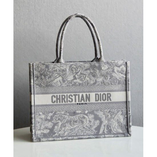Replica Christian Dior Borsa piccola Dior Book Tote grigia