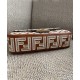 Replica Borsa Baguette In Pelle Con Ricamo FF 8BR600 Caffè