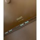 Replica Borsa Baguette In Pelle Con Ricamo FF 8BR600 Caffè