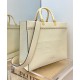 Replica Sunshine Media Shopper In Pelle 8BH386 Crema