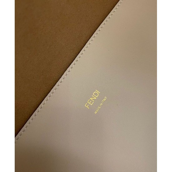 Replica Sunshine Media Shopper In Pelle 8BH386 Crema