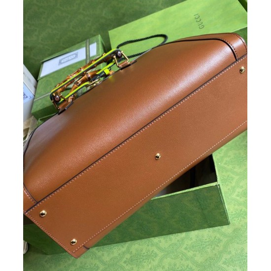 Replica Borsa tote Diana media 655658 Caffè