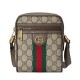 Replica Borsa a tracolla Ophidia GG 598127 Caffè scuro