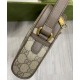 Replica Borsa a tracolla Ophidia GG 598127 Caffè scuro
