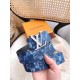 Replica LV Initiales 40MM Cintura reversibile Damier Salt M0378Q
