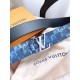 Replica LV Initiales 40MM Cintura reversibile Damier Salt M0378Q
