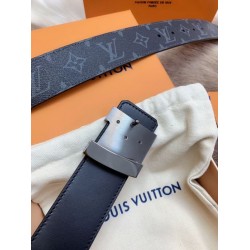 Replica LV Initiales 40MM Cintura reversibile Monogram Eclipse M9043S