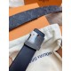 Replica LV Initiales 40MM Cintura reversibile Monogram Eclipse M9043S