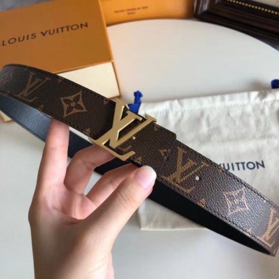 Replica LV Initiales 30MM Cintura reversibile Monogram M9453T