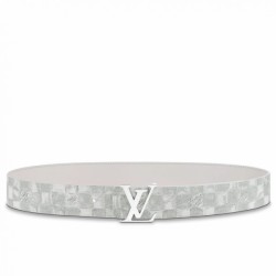 Replica LV Initiales 40MM Cintura reversibile Damier Salt MP300V
