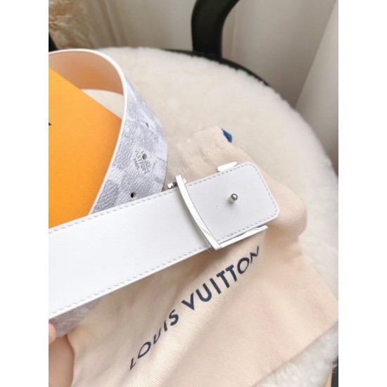 Replica LV Initiales 40MM Cintura reversibile Damier Salt MP300V
