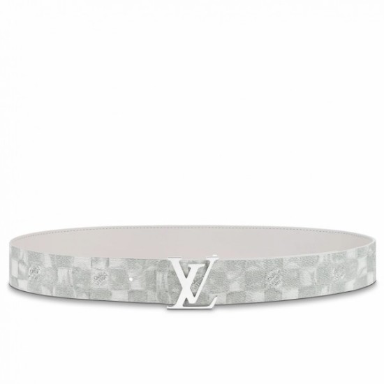 Replica LV Initiales 40MM Cintura reversibile Damier Salt MP300V