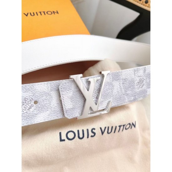 Replica LV Initiales 40MM Cintura reversibile Damier Salt MP300V
