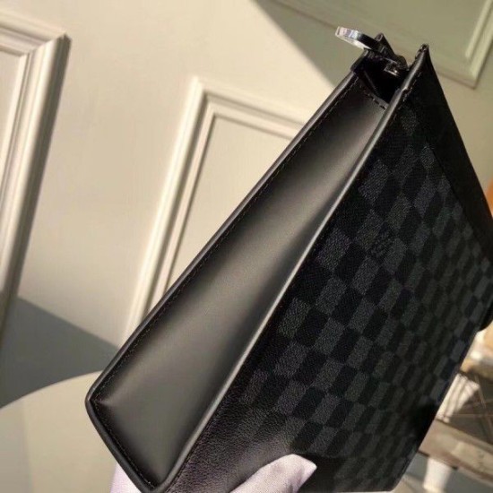 Replica Pochette Voyage MM Damier Graphite N41696 Replica Pochette Voyage MM Damier Graphite N41696