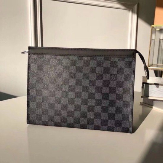 Replica Pochette Voyage MM Damier Graphite N41696 Replica Pochette Voyage MM Damier Graphite N41696