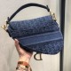 Replica Borsa da Saddle Christian Dior M0446 Blu