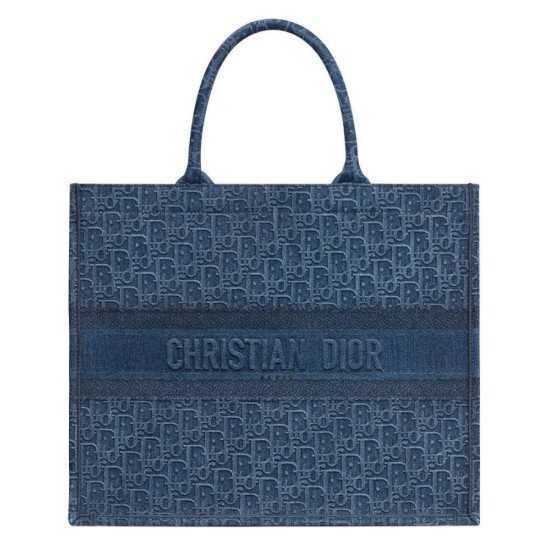 Replica Borse Christian Dior Book Tote M1286 Blu