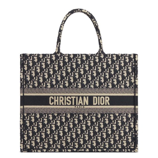 Replica Borse Christian Dior Book Tote M1286 Blu scuro