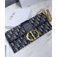 Replica Pochette Christian Dior 30 Montaigne tela jacquard  Blu scuro