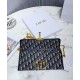 Replica Pochette Christian Dior 30 Montaigne tela jacquard  Blu scuro