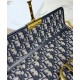 Replica Pochette Christian Dior 30 Montaigne tela jacquard  Blu scuro