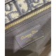 Replica Pochette Christian Dior 30 Montaigne tela jacquard  Blu scuro