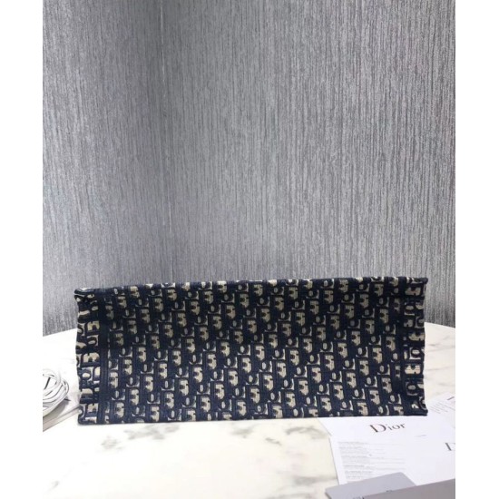 Replica Borse Christian Dior Book Tote M1286 Blu scuro