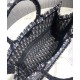 Replica Borse Christian Dior Book Tote M1286 Blu scuro