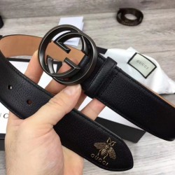 Replica Cinture da uomo con fibbia doppia G 4 cm Hardware nero Replica Cinture da uomo con fibbia doppia G 4 cm Hardware nero