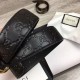 Replica Cintura Signature uomo con fibbia G, hardware 411924 nero oro
