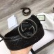 Replica Cintura Signature uomo con fibbia a G Black 411924 Hardware nero
